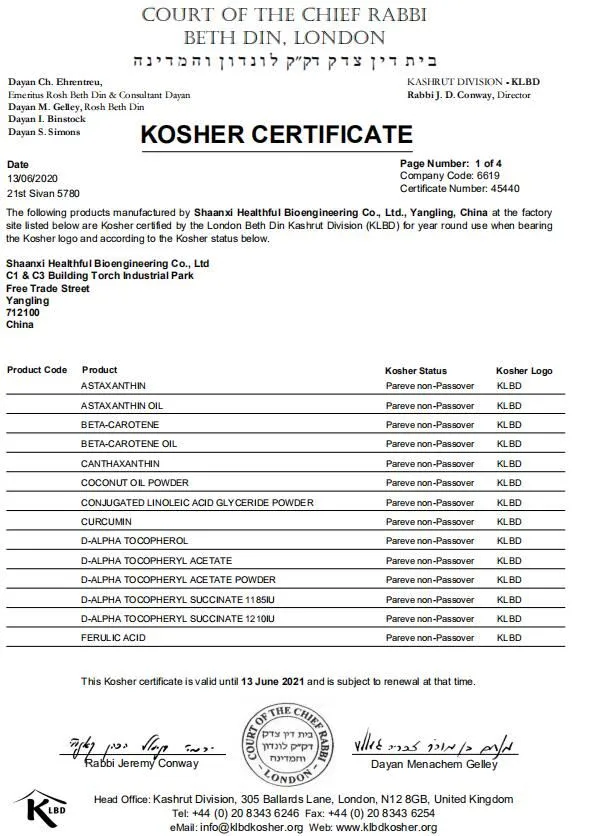 Natural Antioxidant Oil